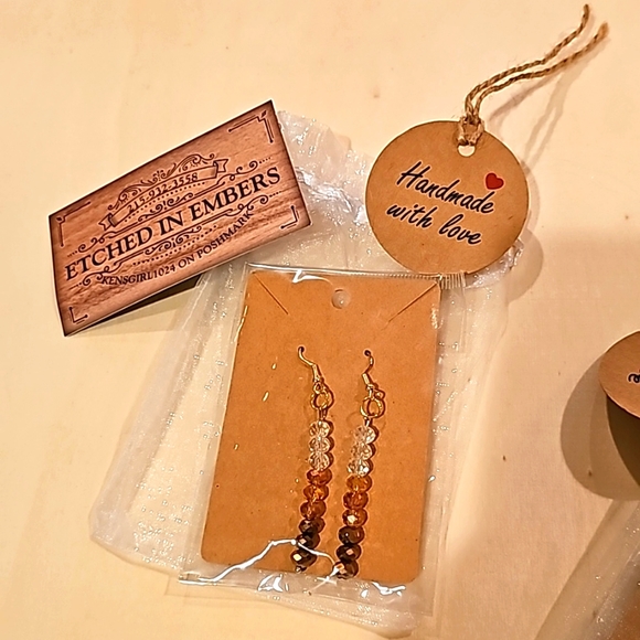 Hand Crafted Jewelry - Handmade glass bead earrings